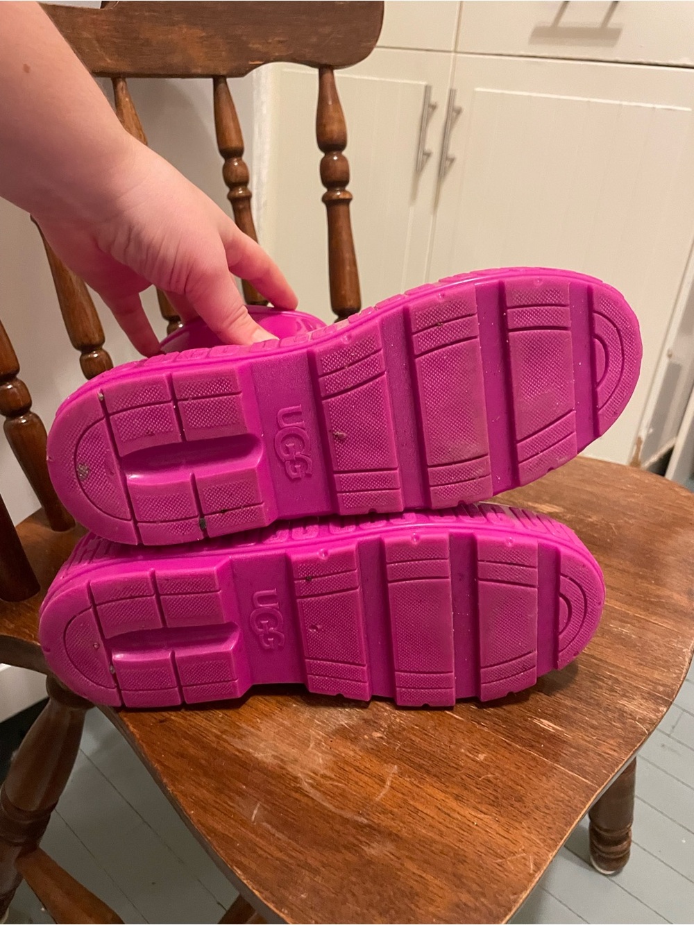 UGG Bright Pink Waterproof Rain Boots - Picture 4 of 5